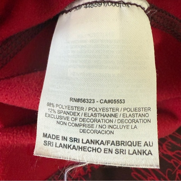 Nike Therma-Fit Pullover Women’s Size XS Quarter Zip Just Do It Print Red Black - Picture 6 of 8